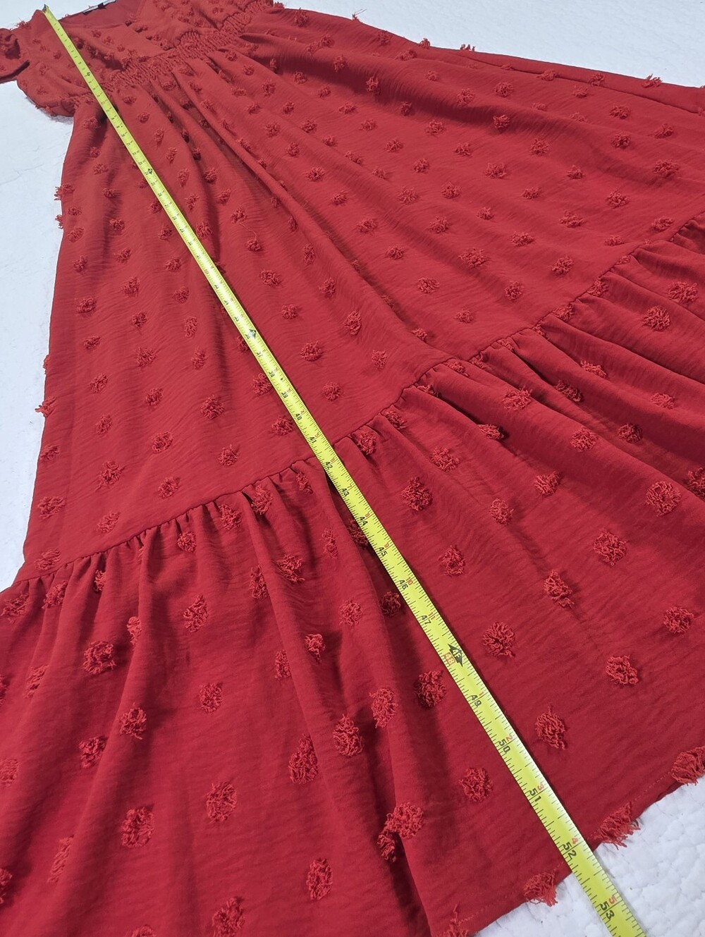 Daniel Rainn Samantha V-Neck Rusty Orange Maxi Dress. - Picture 5 of 8